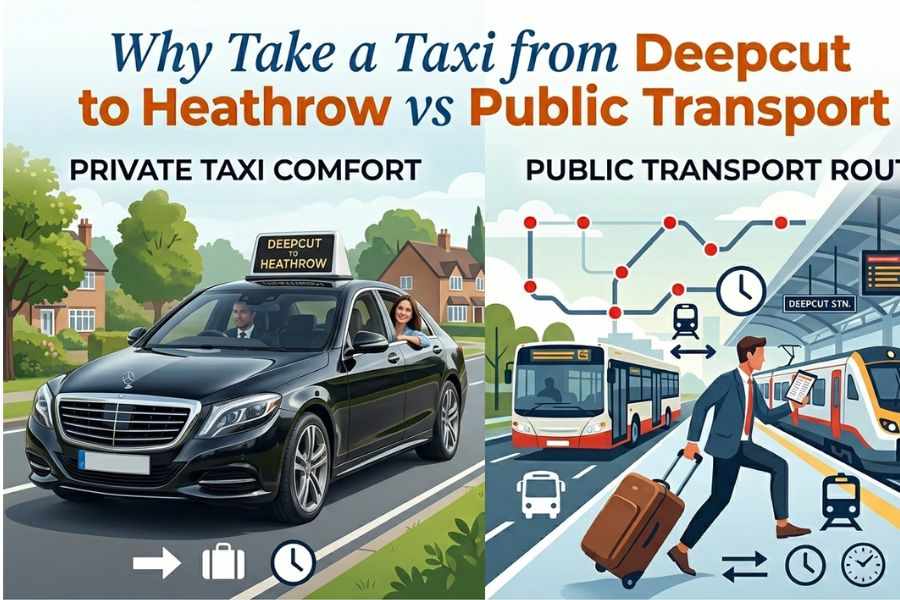 Why Take a Taxi from Deepcut to Heathrow vs Public Transport