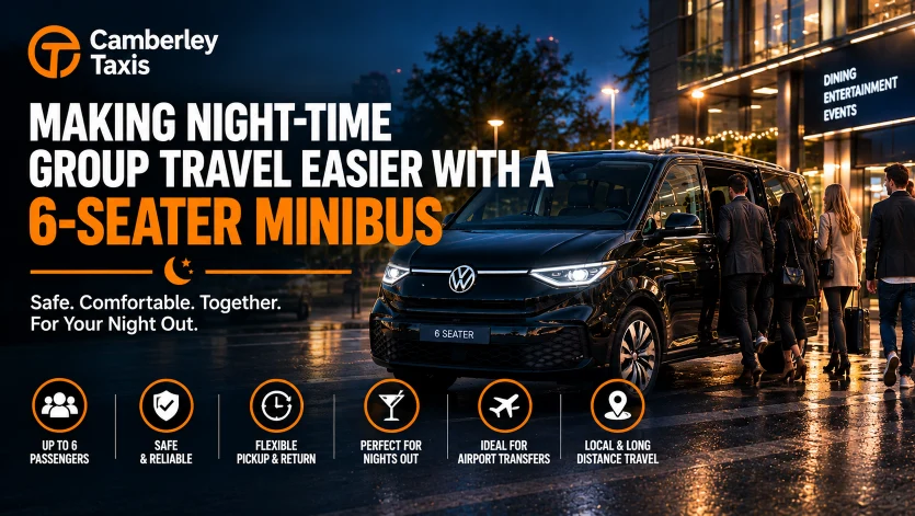 6-Seater Minibus for Safe Night-Time Group Travel