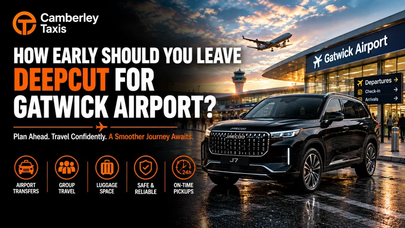 How Early to Leave Deepcut for Gatwick Airport